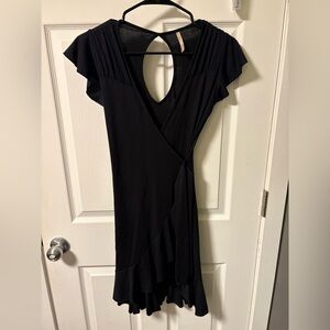 Source Unknown Black Asymmetrical Dress